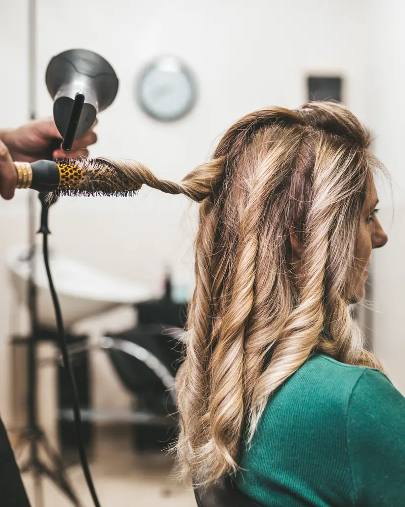 Curling and styling long hair